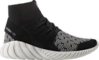 Кроссовки Adidas Tubular Doom Primeknit 'Black White', черный