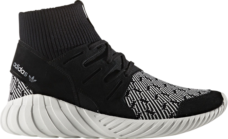 Кроссовки Adidas Tubular Doom Primeknit 'Black White', черный S80096 | Black фото 1