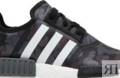 Кроссовки Adidas A Bathing Ape x NMD_R1 'Black Camo', черный BA7325 | Black фото 2