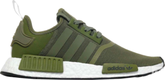 Кроссовки Adidas NMD R1 'Olive Cargo', зеленый