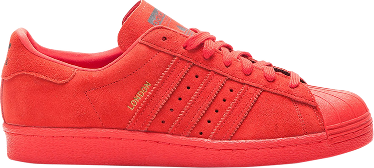 Кроссовки Adidas Superstar 80s 'London', красный B32664 | Red фото 1