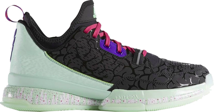 Кроссовки Adidas D Lillard 1 'Night of the Ballin' Dead', черный S85493 | Black фото 1