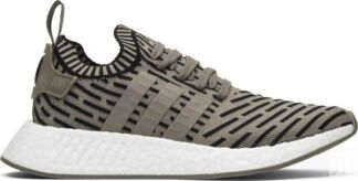 Кроссовки Adidas NMD_R2 Primeknit 'Trace Cargo', зеленый