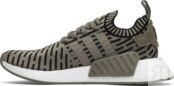 Кроссовки Adidas NMD_R2 Primeknit 'Trace Cargo', зеленый BA7198 | Green фото 3