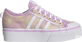 Кроссовки Adidas Wmns Nizza Platform 'Bliss Lilac Almost Yellow', фиолетовы