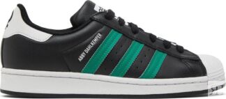 Кроссовки Adidas Abby Dahlkemper x Wmns Superstar 'Black Bold Green', черны