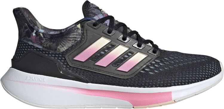 Кроссовки Adidas Wmns EQ21 Run 'Floral', черный GX7320 | Black фото 1