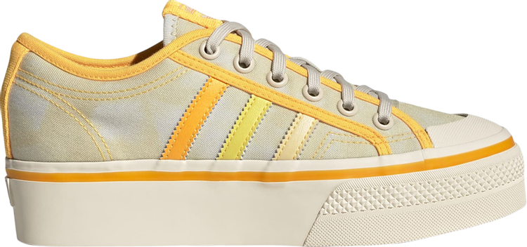 Кроссовки Adidas Wmns Nizza Platform 'Almost Yellow Orange Tint', желтый GX4607 | Yellow фото 1