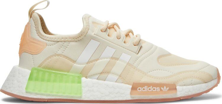 Кроссовки Adidas Wmns NMD_R1 'Wonder White Signal Green', кремовый GZ9281 | Cream фото 1