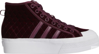 Кроссовки Adidas Wmns Nizza Platform Mid 'Victory Crimson', красный