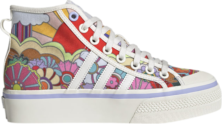 Кроссовки Adidas Wmns Nizza Platform Mid 'Floral', многоцветный GY5465 | Multi-Color фото 1