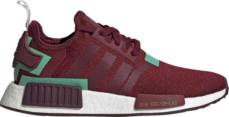 Кроссовки Adidas Wmns NMD_R1 'Burgundy Green', красный BD8007 | Red фото 1