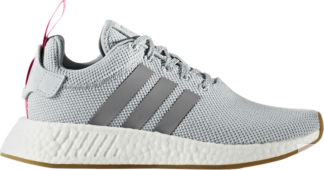 Кроссовки Adidas Wmns NMD_R2 'Grey Shock Pink', серый