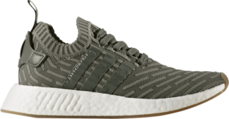 Кроссовки Adidas Wmns NMD_R2 Primeknit 'Japan Khaki Green', зеленый