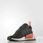 Кроссовки Adidas Wmns NMD R2, темно-серый/розовый BA7259 | Green фото 2