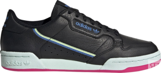 Кроссовки Adidas Wmns Continental 80 'Black Blue Yellow', черный