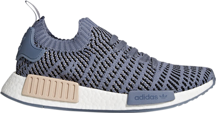 Кроссовки Adidas Wmns NMD_R1 STLT Primeknit 'Steel', синий CQ2029 | Blue фото 1