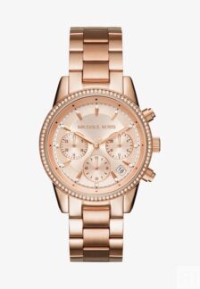 Часы наручные Michael Kors Ritz с хронографом, розовое золото Michael Kors