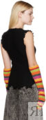 Разноцветные полосатые перчатки Marni