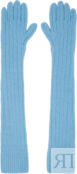 Синие длинные перчатки Dries Van Noten