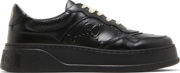 Кроссовки Gucci GG Embossed Sneaker Black, черный 669582 1XL10 1000 | Black фото 1