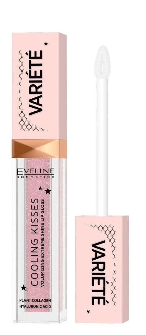 Блеск для губ Eveline Variete Cooling Kisses 02 Sugar Nude 86236 | 02 Sugar Nude фото 1