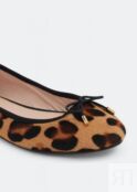 Балетки HOUSE OF BALLERINAS Josephine ballet flats, животный принт