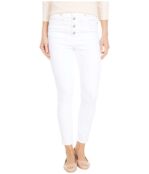 Джинсы Madewell, 10" High-Rise Skinny Crop Jeans in Pure White: Button-Fron 9470313 | Pure White фото 1