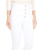 Джинсы Madewell, 10" High-Rise Skinny Crop Jeans in Pure White: Button-Fron 9470313 | Pure White фото 4