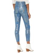 Джинсы 7 For All Mankind, High-Waist Ankle Skinny in Sketchy Floral Foil