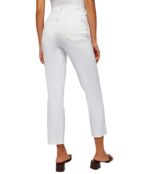 Джинсы 7 For All Mankind, High-Waist Cropped Straight in Clean White