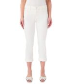 Джинсы JEN7, Straight Crop & Roll Jeans 9537251 | White фото 1