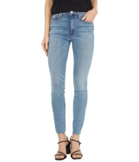 Джинсы Hudson Jeans, Barbara High-Waisted Super Skinny Ankle in Starboard