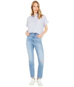 Джинсы Madewell, The High-Rise Slim Boyjean in Summit Wash 9557182 | Summit Wash фото 4