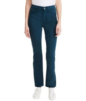 Джинсы JEN7, Sateen Slim Straight in Teal