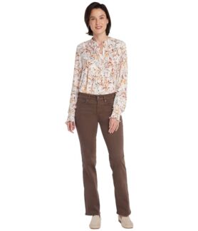 Джинсы NYDJ, Marilyn Straight Jeans in Coffee Bean