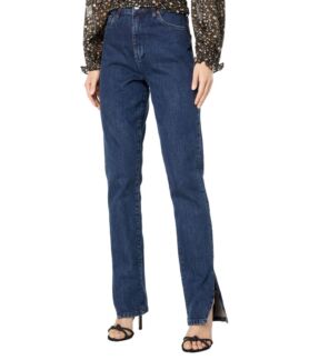 Джинсы Blank NYC, The Cooper Straight Leg Jeans with Outseam Slit in  Bendi