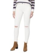 Джинсы Lucky Brand, High-Rise Bridgette Skinny Jeans in Bright White Destru 9671555 | Bright White Destructed фото 1