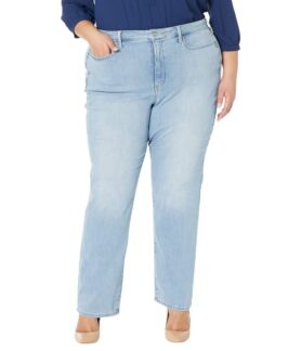 Джинсы NYDJ Plus Size, Plus Size Relaxed Straight in Northstar