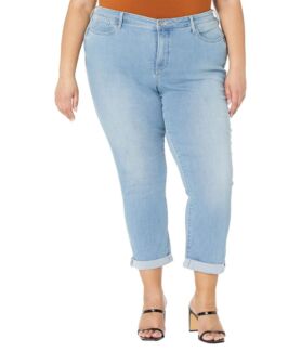 Джинсы NYDJ Plus Size, Plus Size Sheri Slim Ankle Cuff in Northstar