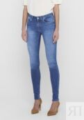 Джинсы Skinny Fit ONLY Onlblush Life Mid Skinny, темно-синий деним ON321N1H7-K11 | medium blue denim фото 1