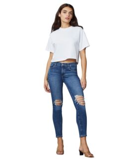 Джинсы DL1961, Florence Skinny in Blue Nova Distressed