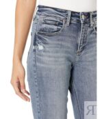 Джинсы Silver Jeans Co., Avery Straight Crop L44936ECF221 9734576 | Indigo фото 3