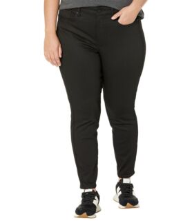 Джинсы NYDJ Plus Size, Plus Size Higher Rise Ami Skinny in Black