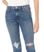 Джинсы Hudson Jeans, Lana Slim Boyfriend w/ Roll Hem in Tightrope