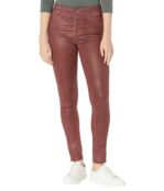 Джинсы AG Adriano Goldschmied, Farrah High-Rise Skinny Ankle in Leatherette