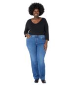 Джинсы Jag Jeans, Plus Size Valentina High-Rise Straight Leg Pull-On Jeans 9834594 | Electric Blue фото 4