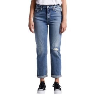Джинсы Silver Jeans Co., 90s Boyfriend High-Rise Straight Leg Jeans L28355R