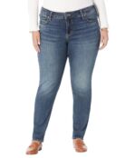 Джинсы Silver Jeans Co., Plus Size Elyse Mid-Rise Skinny Jeans W03116ECF308 9835024 | Medium Indigo Wash фото 1