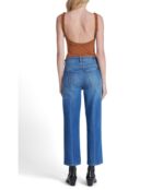 Джинсы 7 For All Mankind, High-Waisted Cropped Straight in Garden Party